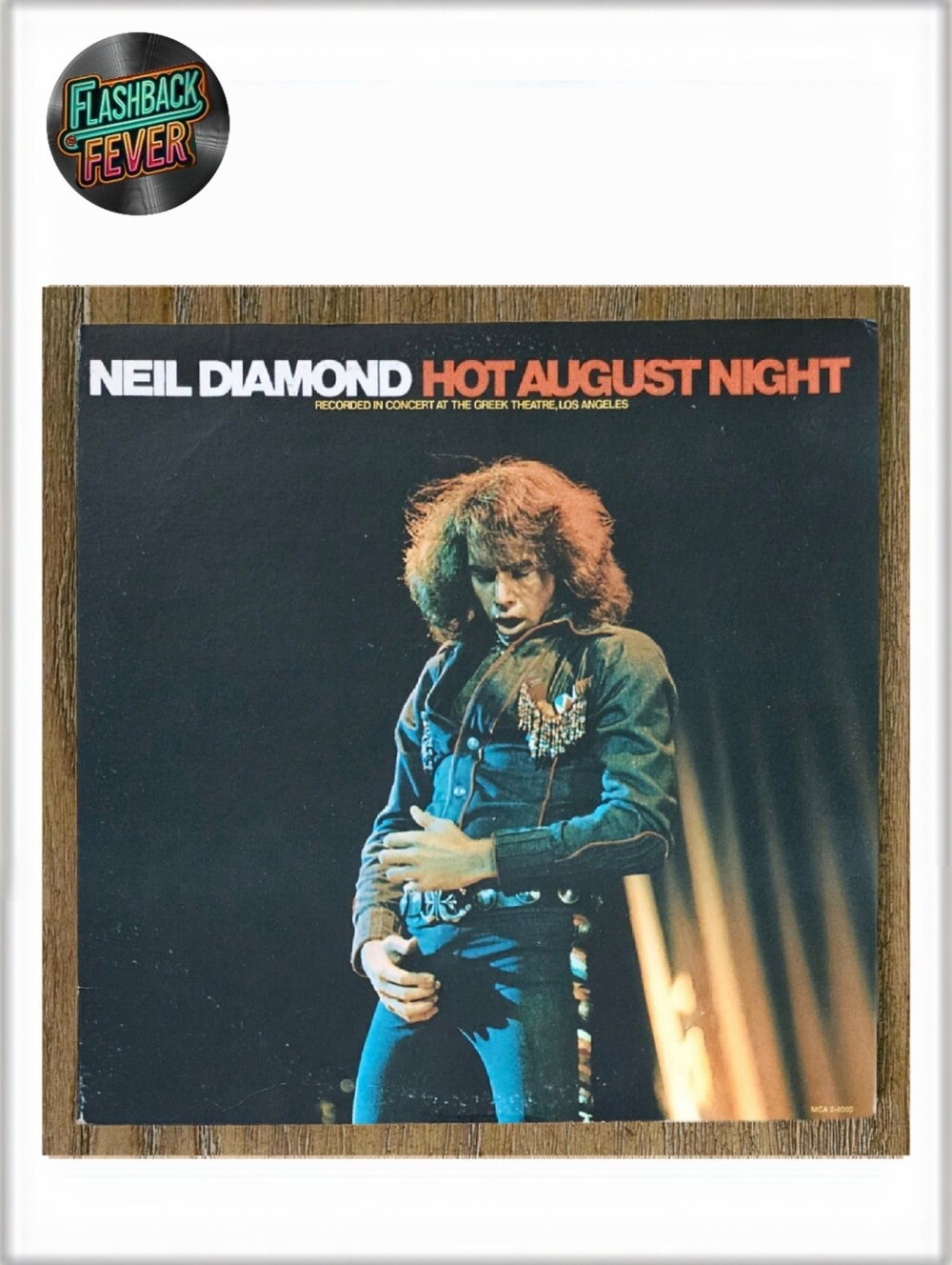NEIL DIAMOND•Hot August Night•US 1973 Stereo (#MCA2-8000) Pinckneyville Pressing